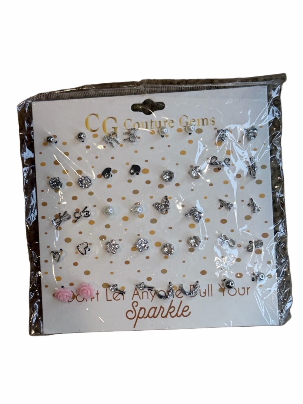 Couture Gems Silver Accent Earring Set 20 Pair